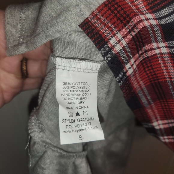 HAYDEN GIRLS Perfectly Balanced Plaid tshirt dress Sz Small NWT - Picture 4 of 12